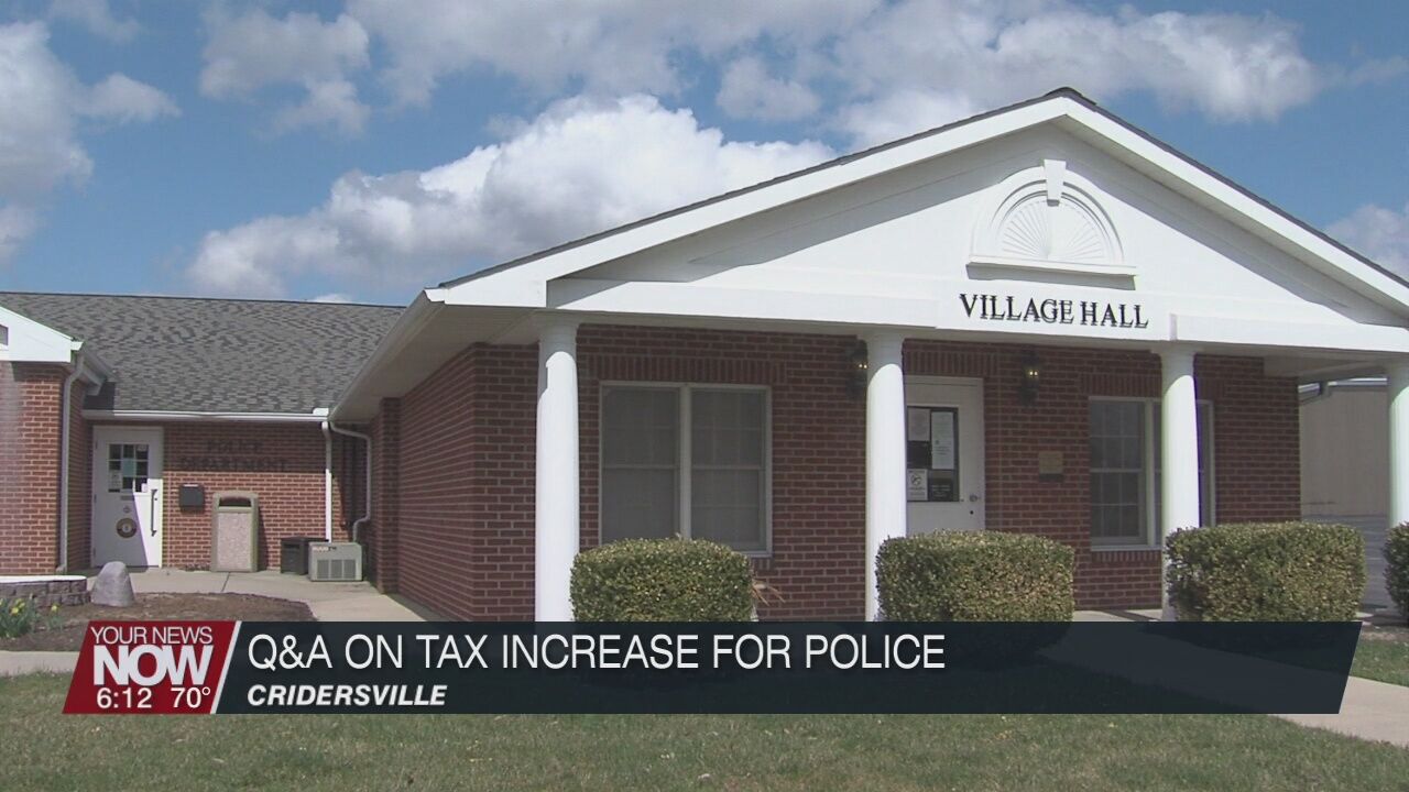 Facebook Live Q&A tomorrow on Cridersville Police Levy